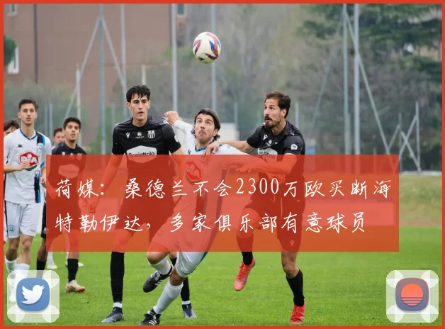 荷媒：桑德兰不会2300万欧买断海特勒伊达，多家俱乐部有意球员